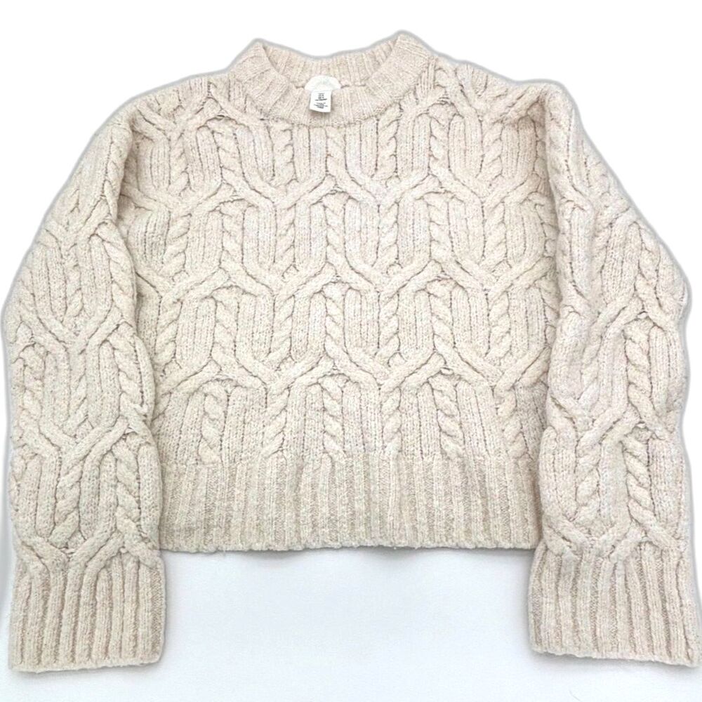 Women's H&M Cropped Sweater, Size Medium